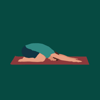Child's Pose demonstration