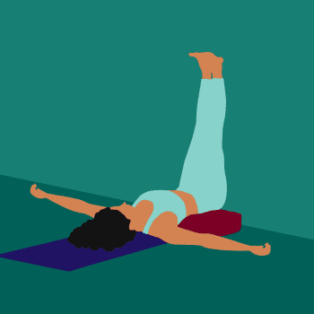 Legs-up-wall demonstration