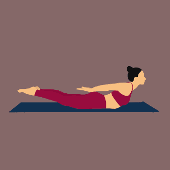 Locust Pose demonstration