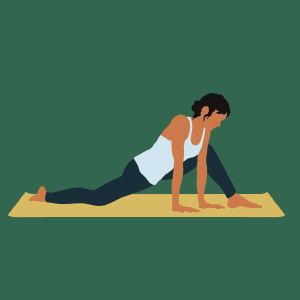 Lizard Pose demonstration