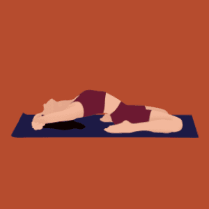 Saddle Pose demonstration