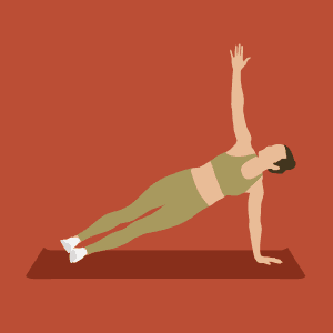 Hand Side Plank demonstration
