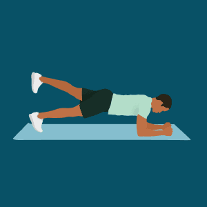 Elbow Plank Leg Lift demonstration