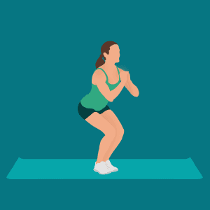 Narrow Squat Hold demonstration