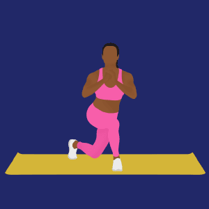 Curtsy Lunge Hold demonstration