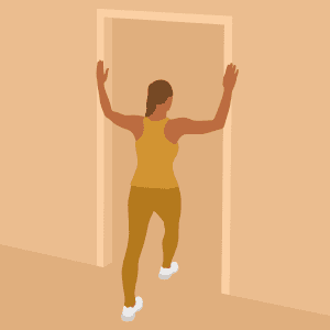 Doorway Pecs demonstration
