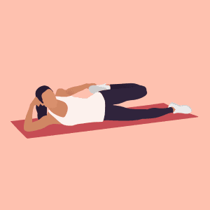Lying Quad Stretch demonstration