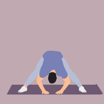 Dynamic Wide Leg Forward Fold demonstration