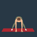 Revolved Wide Leg Forward Fold