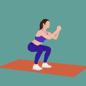 Squats exercise demonstration