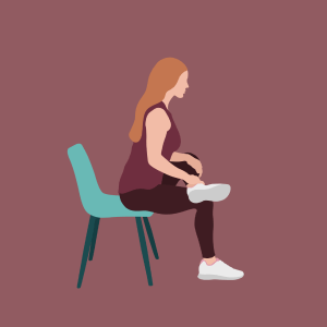Seated Figure Four demonstration