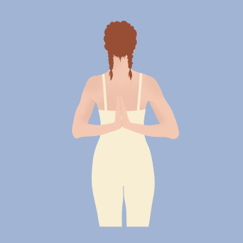 Reverse Prayer Pose
